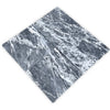 Storm Gray Marble 12X12 polished tiles with gray and white veined diamond pattern