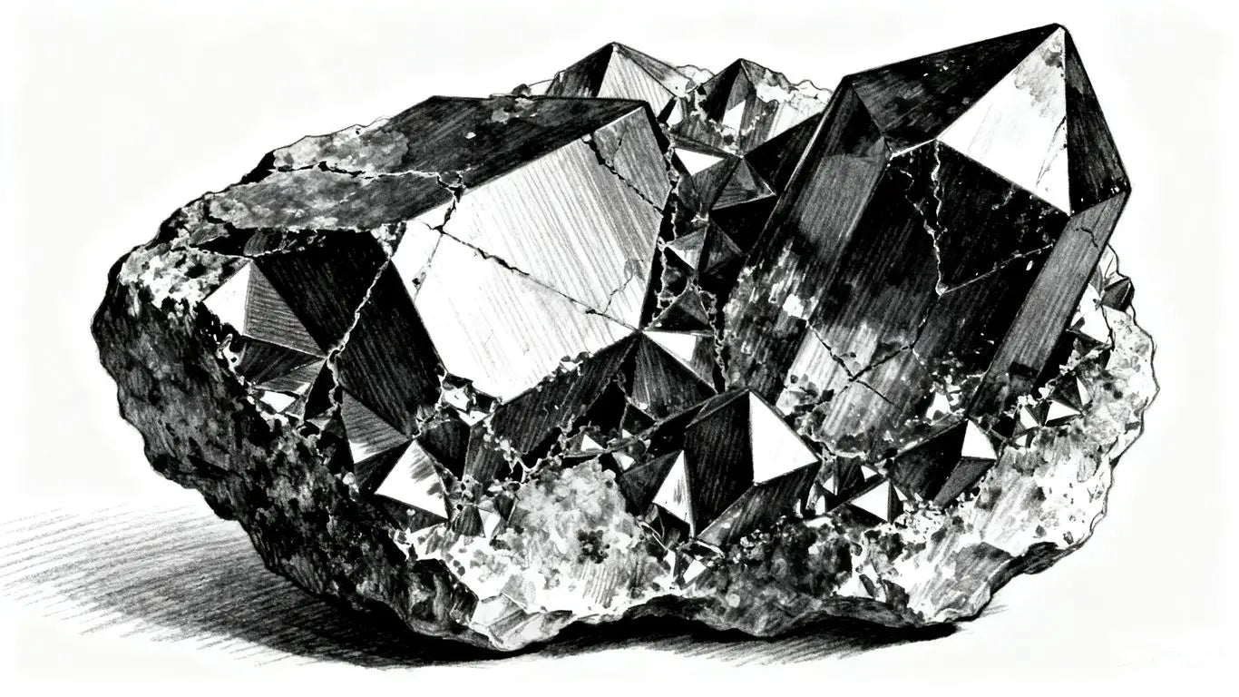 Detail of natural marble veins