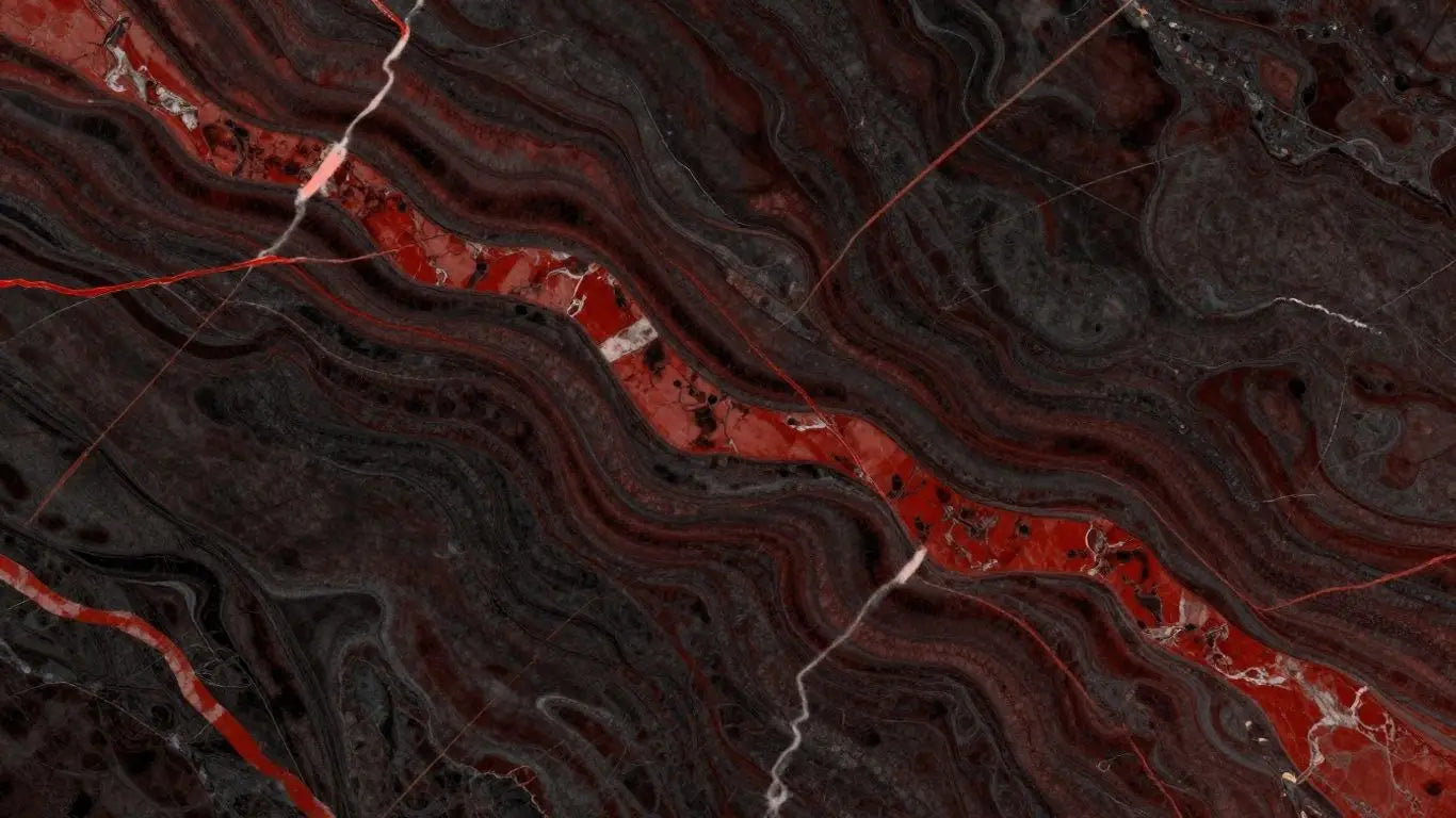 Rosso Levanto marble texture sketch
