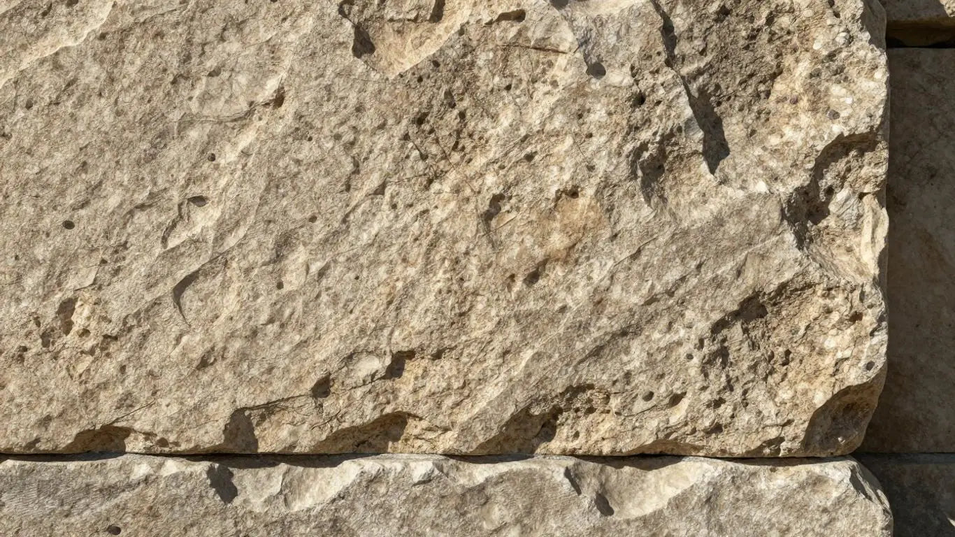 Sketch of textured heritage limestone blocks.