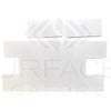 Thassos White Marble 3X6 Polished Tile showcasing sleek white rectangular design