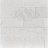 Thassos White Marble 3X6 Polished Tile displayed on a white rectangular tile wall