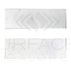 Two rectangular Thassos White Marble tiles displayed for sale, polished and standard quality