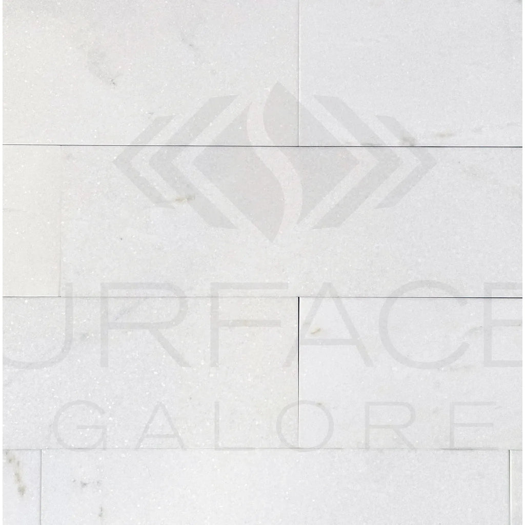 Thassos White Marble Tile Pattern in Polished 4X12 Standard Quality for Elegant Spaces