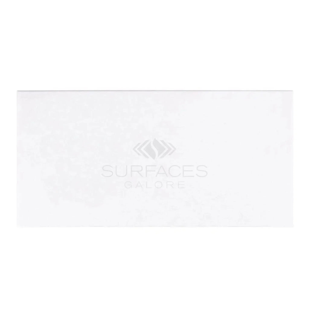 White rectangular palette of Thassos White 12X24 Marble Polished or Honed