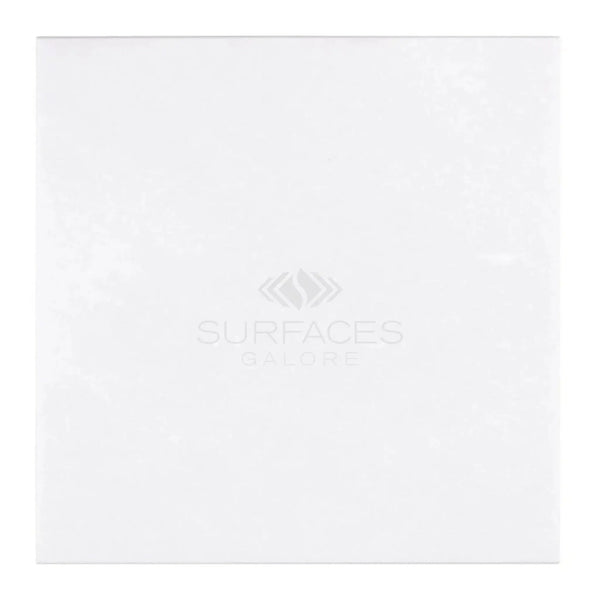 Thassos White 18X18 Marble Polished Tile in pristine white square design
