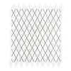 White diamond mosaic tile sheet of Thassos White 1X2 marble polished or honed