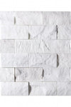 Thassos White 2X4 Brick Mosaic Marble Split-Faced