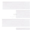 Thassos White 2X8 Marble Polished or Honed in white rectangular tiles design