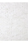 Thassos White 3/8X1 Mini-Brick Mosaic Marble Split-Faced