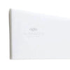 Thassos White 4X12 Marble Polished Long-Side Single-Edge Bullnosed Rectangular Surface