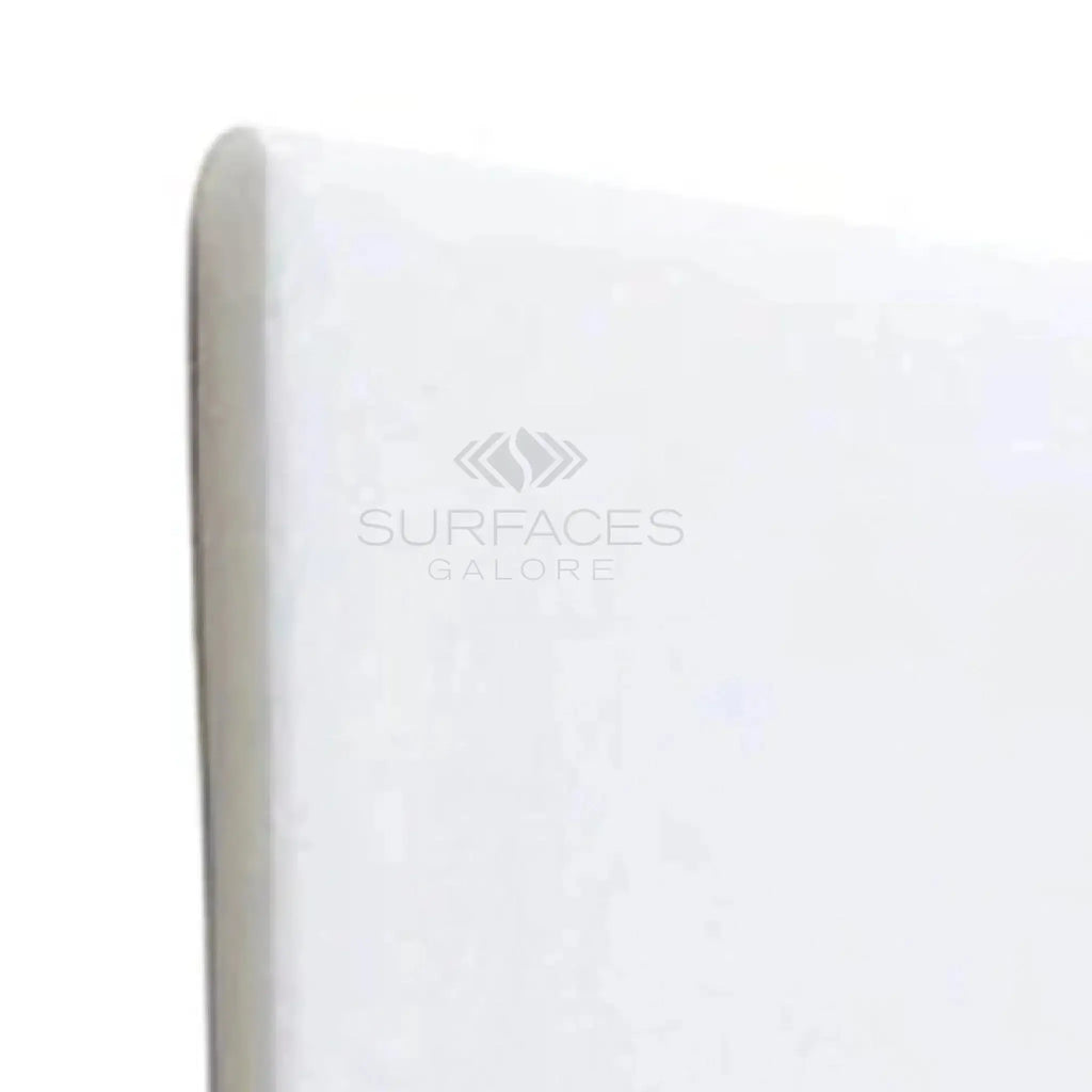 Thassos White 4X12 marble featuring a polished surface with rounded edges