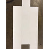 Arrangement of white paper strips for Thassos White 4X12 Marble polished or honed