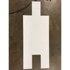 White cardboard cutout of a person for Thassos White 4X12 Marble polished or honed