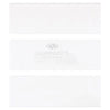 Three white rectangular Thassos White 4X12 Marble Polished or Honed tiles