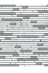 Thassos White Bamboo Sticks (Thassos + Carrara + Ming Green) Mosaic Marble Polished or Honed