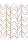 Thassos White Chevron (Mini) Mosaic Marble Polished or Honed
