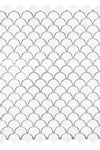 Thassos White FAN (Raindrop) Mosaic Marble Polished or Honed