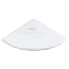 Thassos White Marble Shower Corner Shelf featuring a sleek white corner shelf design