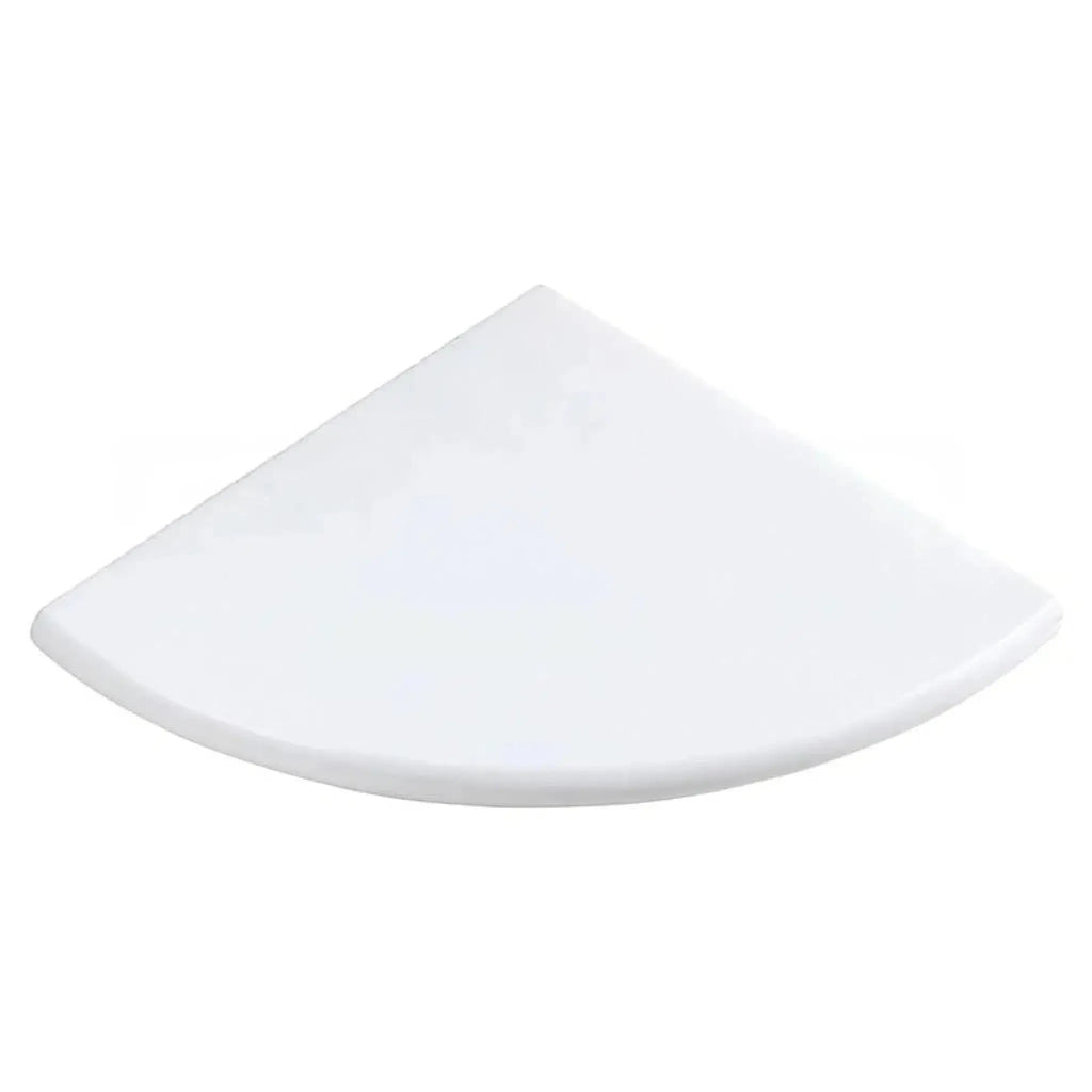 White Corner Shelf featuring Thassos White Marble, ideal for bathroom organization