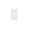 Thassos White Marble Single Toggle Plate Switch Wall Plate with White Light Switch