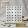 Thassos white pinwheel mosaic with blue-gray woven pattern in polished or honed marble tile panel
