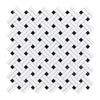 Woven white and black mosaic tile in Thassos White Stanza Marble Polished finish
