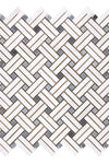 Thassos White Stanza (w/ Blue-Gray) Mosaic Marble Polished or Honed