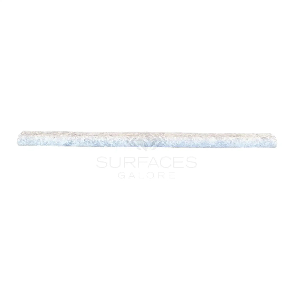 White marble pencil tile from Tundra Gray 1/2X12 Pencil Liner Marble collection