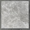 Square gray marble tile from the Tundra Gray 12X24 Marble Polished or Honed collection