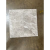 Light gray marble tiles with intricate white and dark gray veining for Tundra Gray 12x24 product