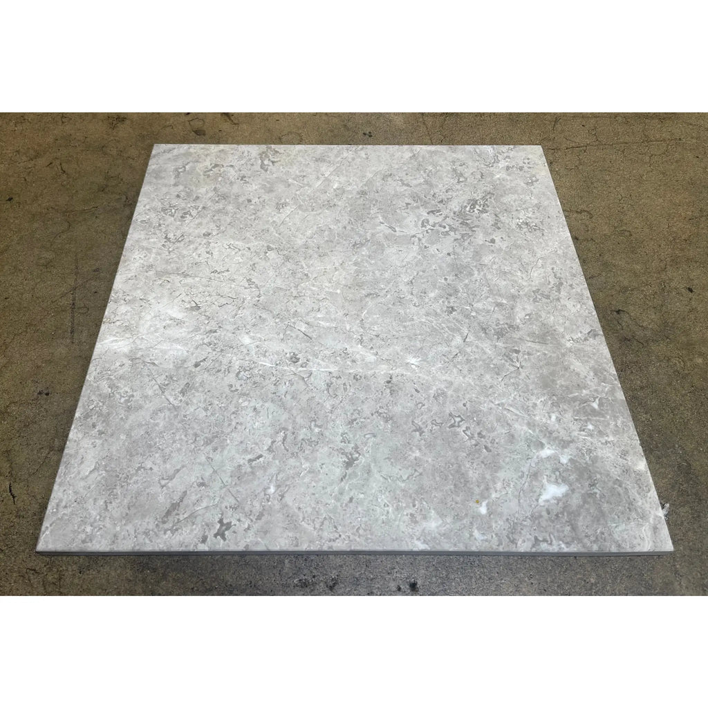 Gray marble tile from Tundra Gray 2X4 Marble Mosaic Tumbled collection