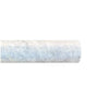 Galvanized metal pipe with Tundra Gray 3/4X12 Bullnose Liner Marble finish