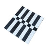 Black and white checkered floor mat from Veneto in Nero Marquina and Carrara White collection