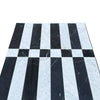 Black and white marble floor tiles in Veneto in Nero Marquina and Carrara White