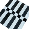 Black and white marble tile pattern from Veneto in Nero Marquina and Carrara White