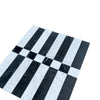 Black and white striped marble tile in Veneto in Nero Marquina and Carrara White design