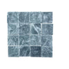 Square green marble tiles from Verde Alpi Green Marble Tumbled collection