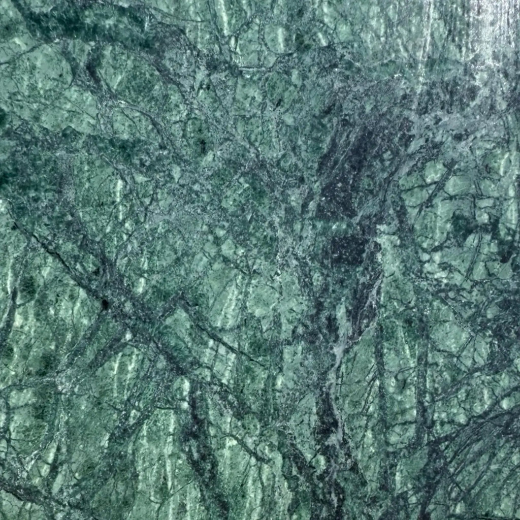 Green marble texture showcasing Verde Alpi Green Marble Tumbled product surface