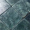 Verde Alpi Green Marble Tumbled tile showcasing a green marble tile pattern