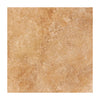 Walnut Travertine 12X12 Filled and Polished Square Tile showcasing elegant natural stone