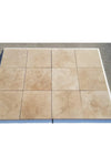 Walnut Travertine 12X12 Filled and Polished