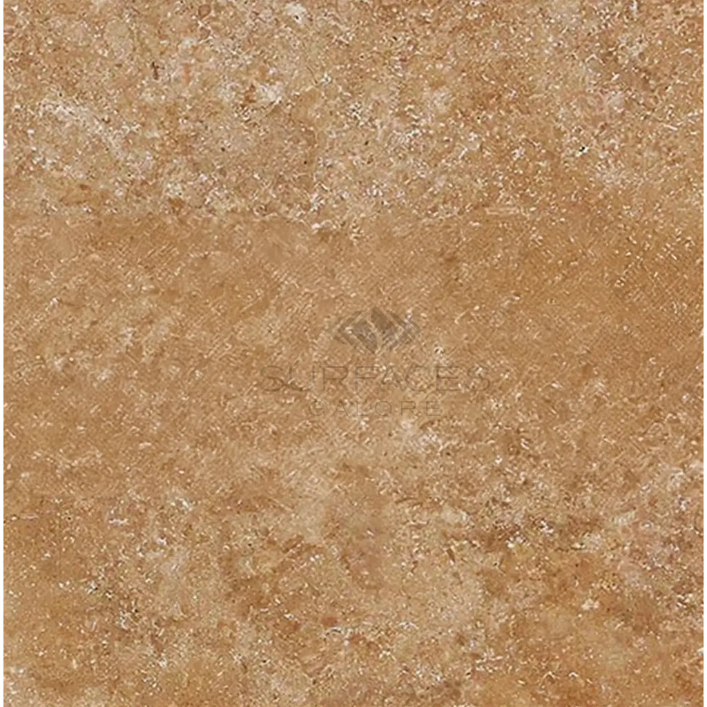 Textured beige stone tile from Walnut Travertine 16X24 paver, 3 cm thick, tumbled finish