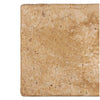 Textured Walnut Travertine 3X6 Tumbled tile showcasing natural stone beauty