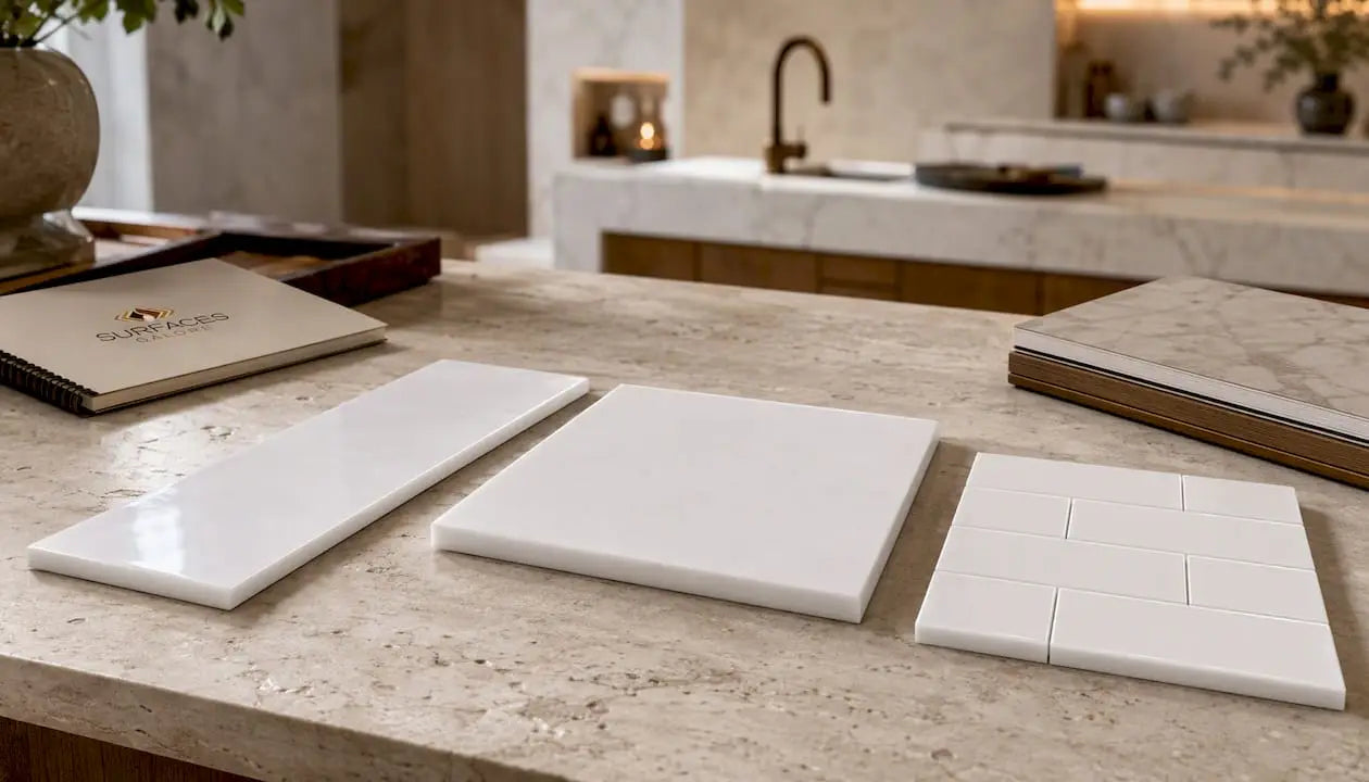 Thassos White 2X8 Marble Polished or Honed