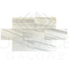 White Dolomite with Gray Light Marble Mosaic Tile 12X24 Polished for elegant interiors