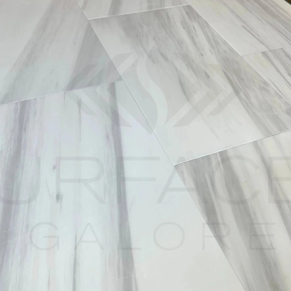 White Dolomite with Gray Light 12X24 Polished Tile showcasing elegant marble-patterned design