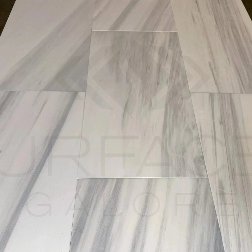 White Dolomite with Gray Light Polished Tile showcasing elegant white marble floor tiles