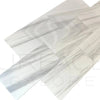 Marble-patterned vinyl floor tiles in White Dolomite with Gray Light, 12x24 polished design