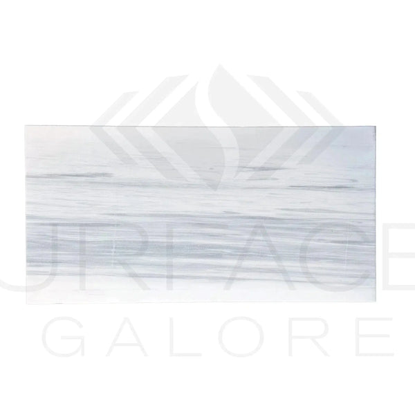 Rectangular White Dolomite Polished Tile with Gray Veining 12x24 inches